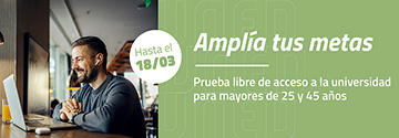Imagen noticia 'Abierto el plazo para la prueba libre de acceso a la universidad para mayores de 25 y 45 años.'