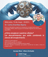 Conferencia sobre envejecimiento celular en UNED Fraga 