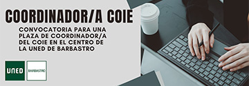 Imagen noticia 'CONVOCATORIA PARA UNA PLAZA DE COORDINADOR/A DEL COIE EN EL CENTRO DE LA UNED DE BARBASTRO'