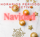 Horario periodo no lectivo de Navidad