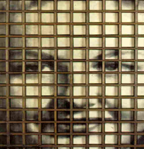 Anonmia (fragmento). Paneles vitrina y fotografas