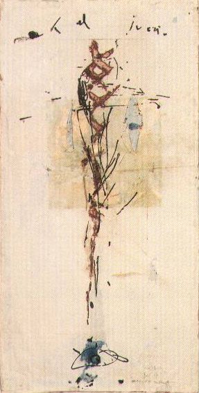 Amor roto. Mixta/collage/cartn. 50x25 cm.